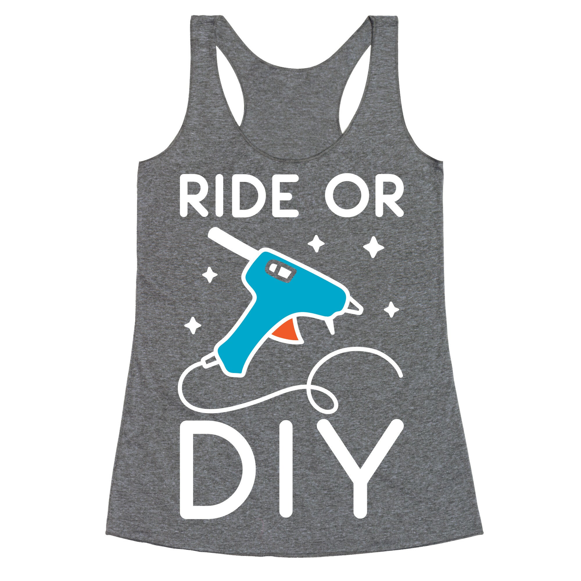 Ride Or DIY Pair 1/2 Racerback Tank